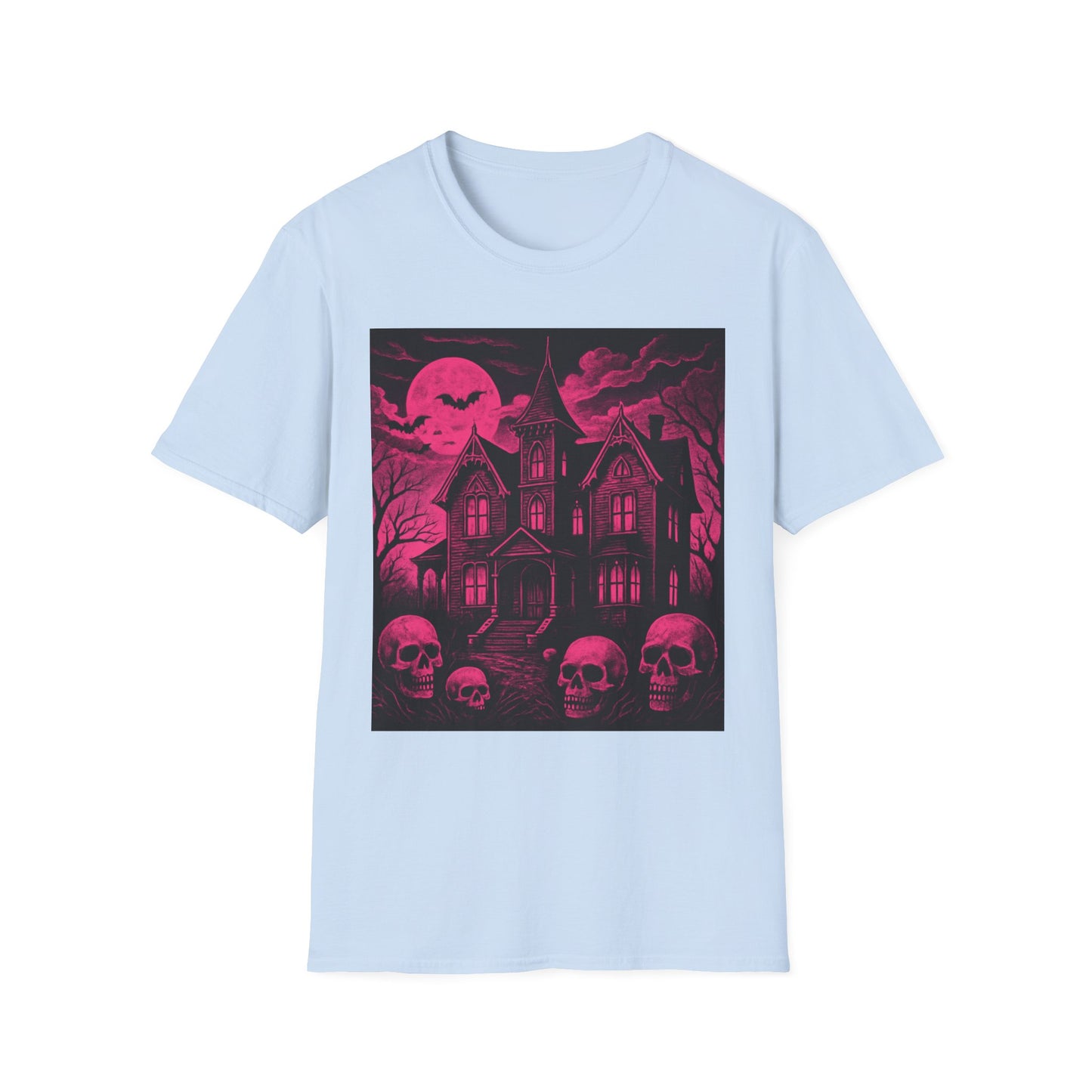 Gothic Spooky Halloween Skull Horror Tee T shirt