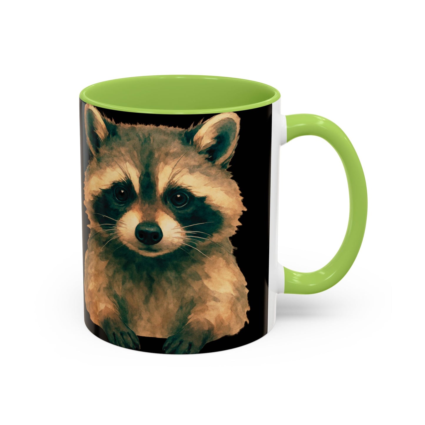 Watercolor Raccoon Mug | Accent Coffee Mug 11oz 15oz