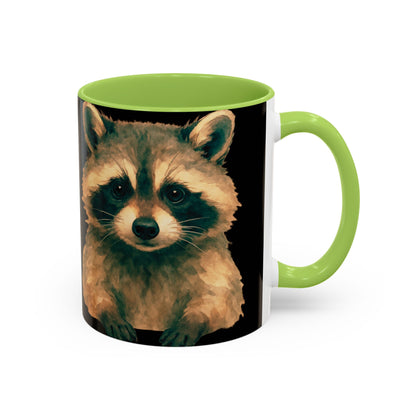 Watercolor Raccoon Mug | Accent Coffee Mug 11oz 15oz