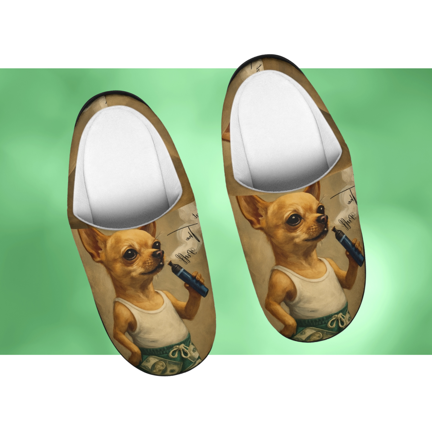 What The Puff Funny Chihuahua Slippers