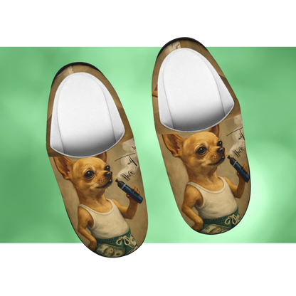 What The Puff Funny Chihuahua Slippers