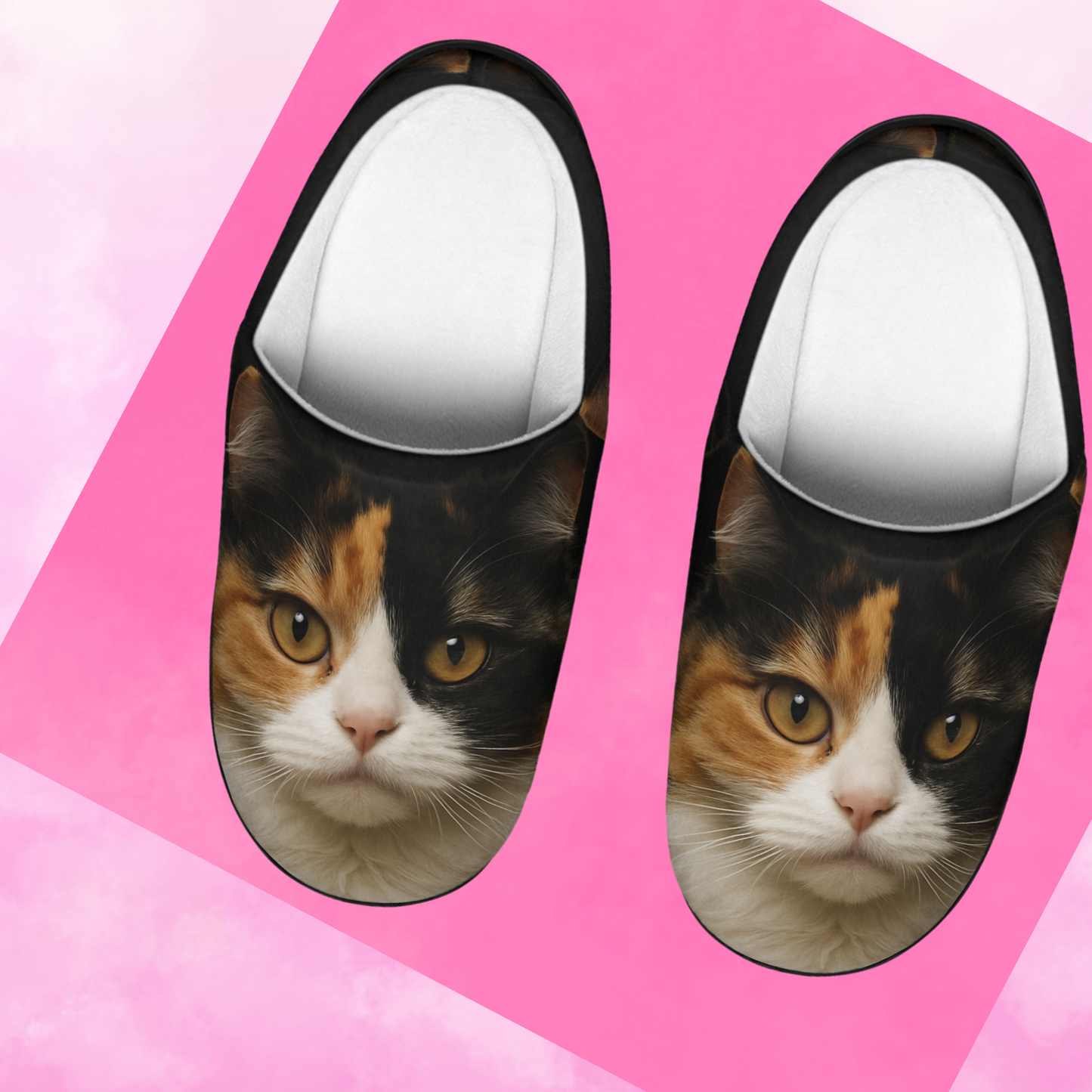 Calico Cat Slippers