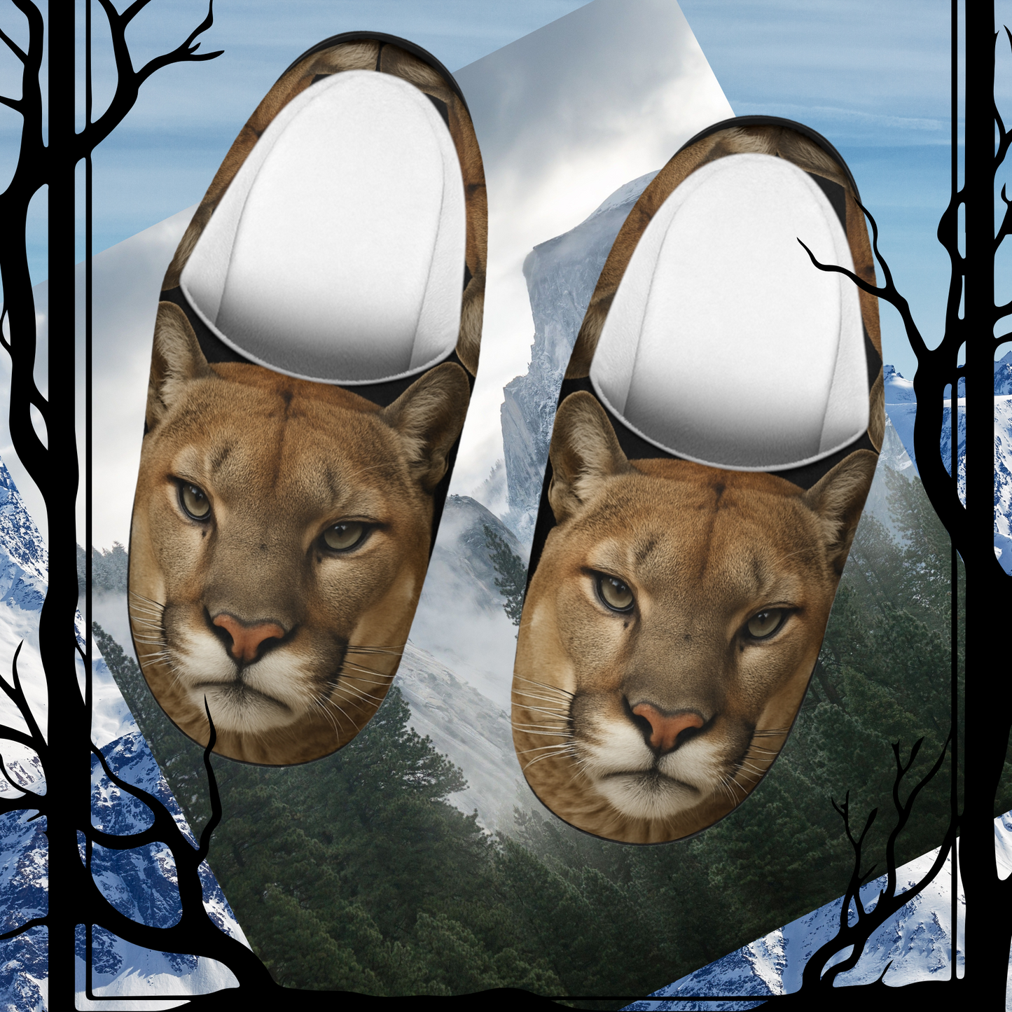 Cougar Animal Slippers