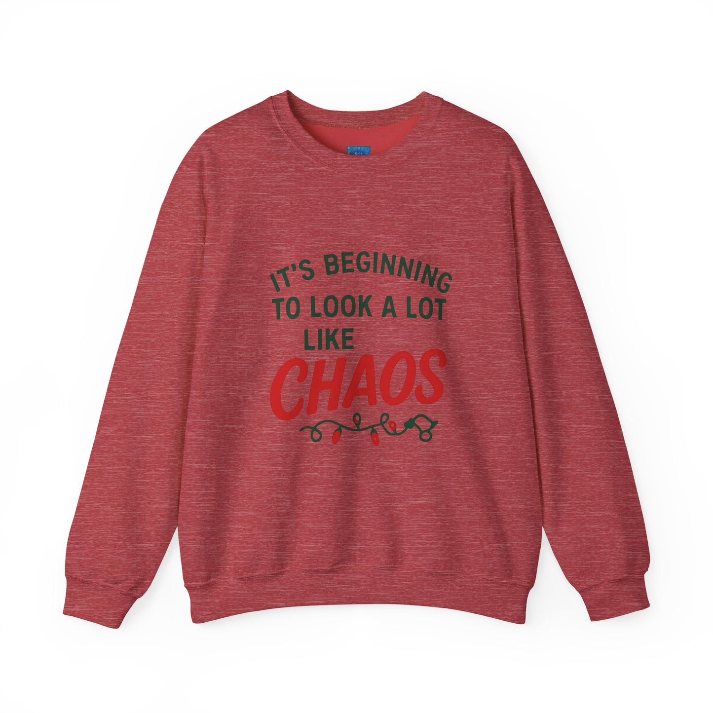 Its Beginning To Look A lot Like Chaos Funny Christmas Sweatshirt