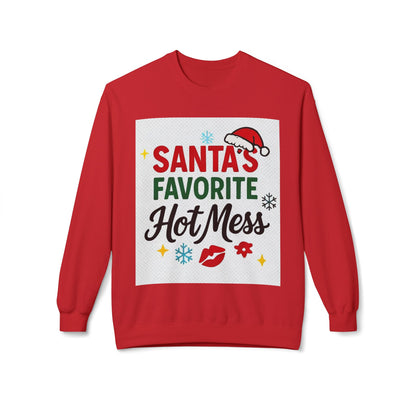 Santas Favorite Hot Mess Christmas Sweatshirt