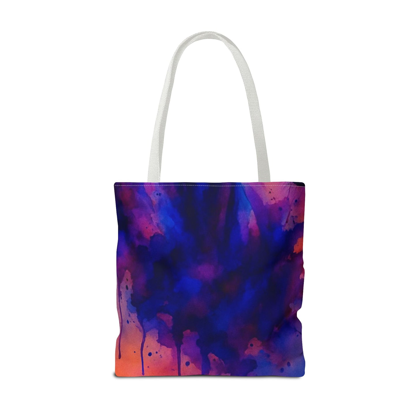 Bold Horse Tote Bag, Vibrant Blue & Purple Wild Spirit Artwork