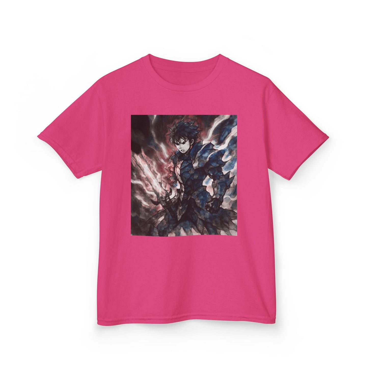 Dark Anime Power T Shirt Edgy Graphic Tee for Fans of Japanese Style Kids Heavy Cotton™ Tee