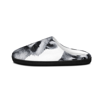 Watercolor Raccoon Indoor Slippers | Cozy Animal Face Printed Slippers