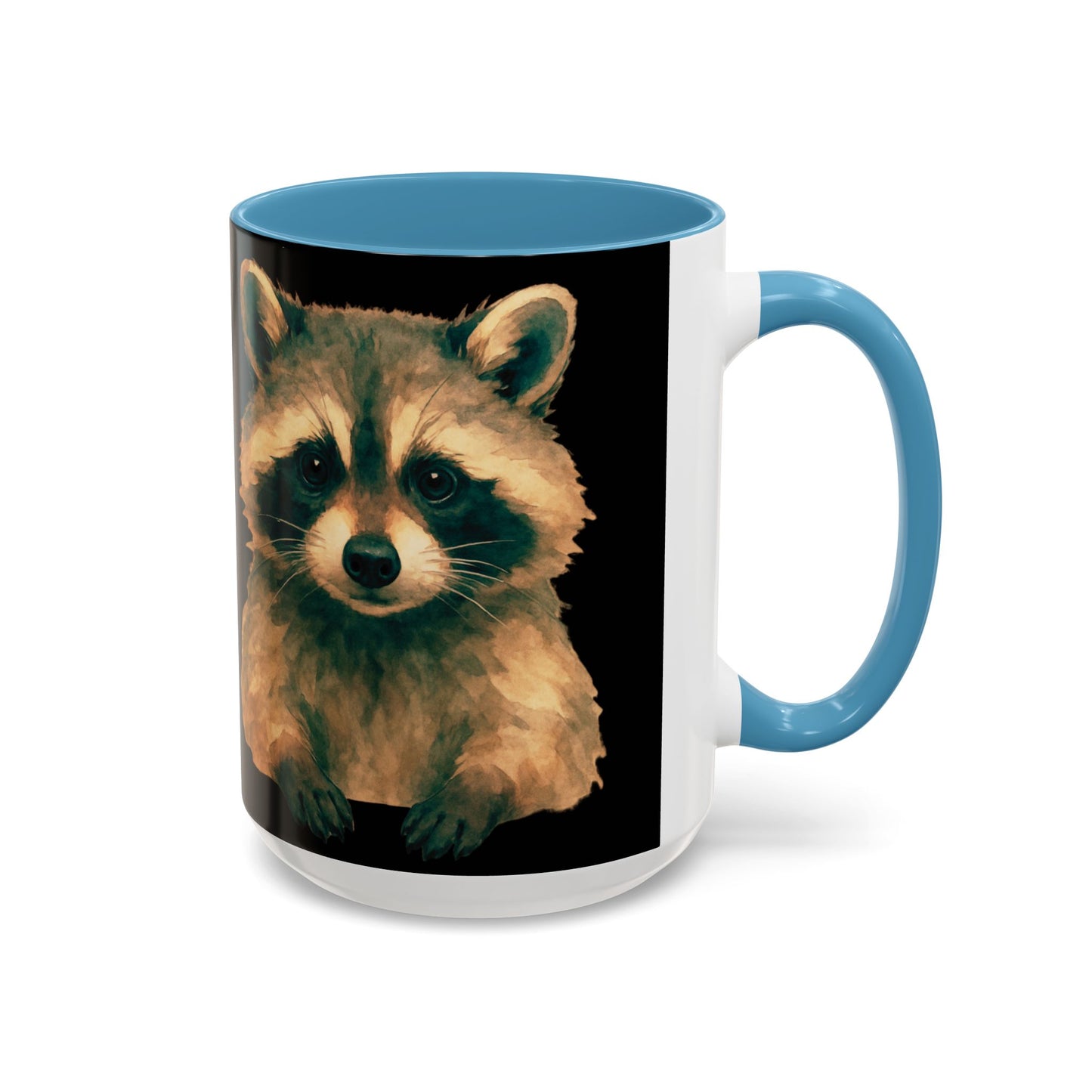 Watercolor Raccoon Mug | Accent Coffee Mug 11oz 15oz