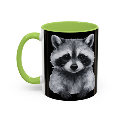 Watercolor Raccoon Mug | Accent Coffee Mug 11oz 15oz
