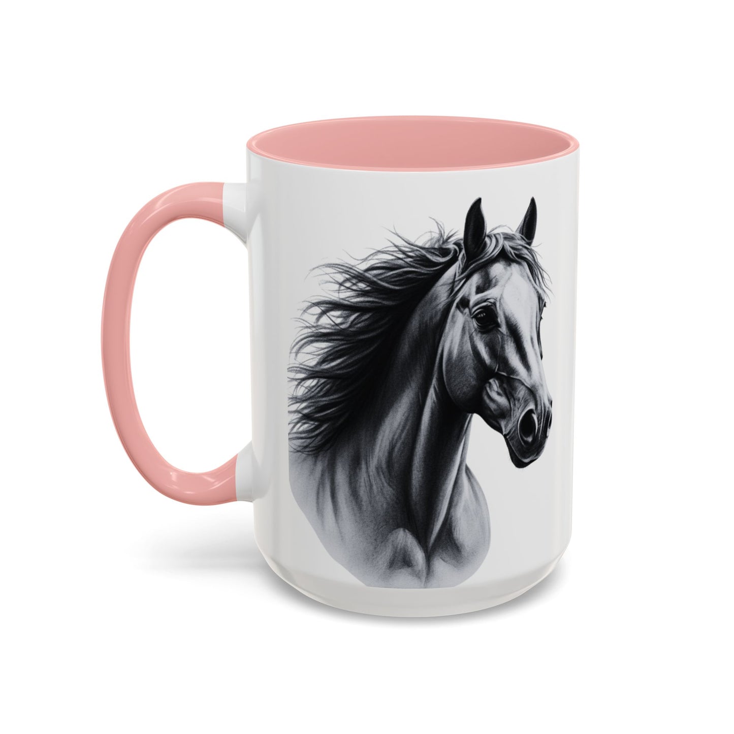 Black Horse Coffee Mug Western Cowboy Horse Art Cup