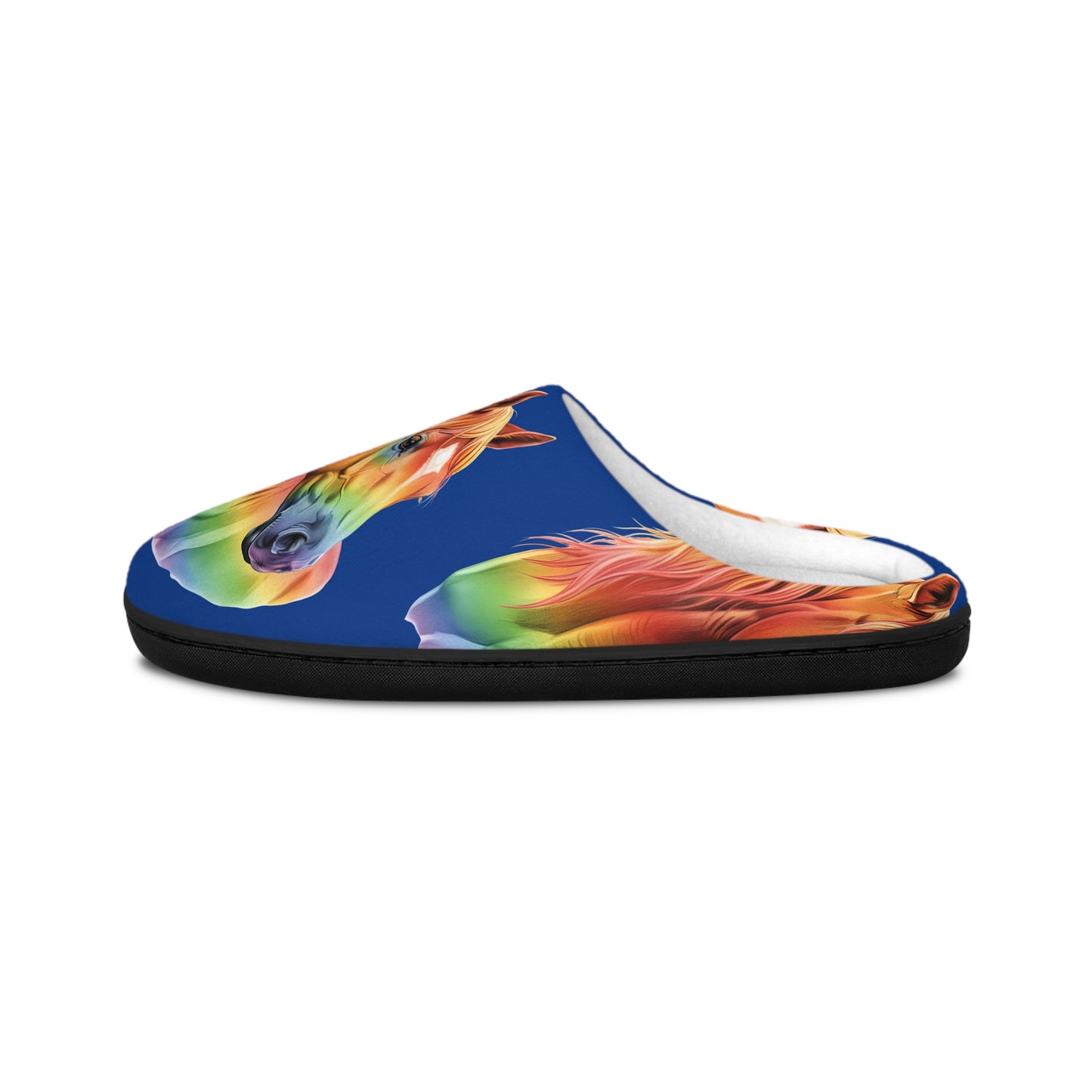 Womens Rainbow Horse Slippers