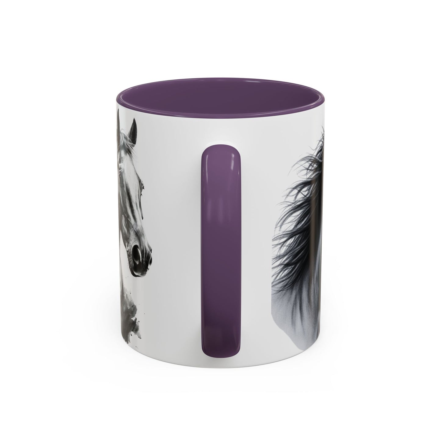 Black Horse Coffee Mug Western Cowboy Horse Art Cup