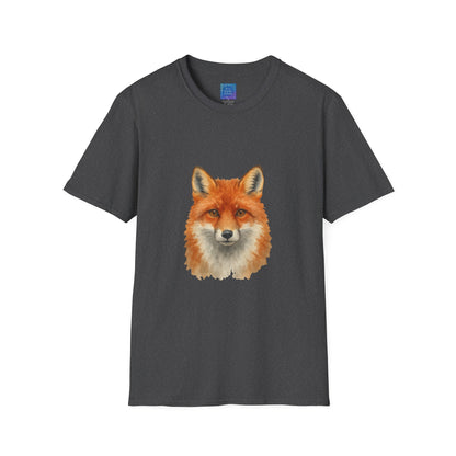 Red Fox Face T-Shirt | Watercolor Fox Portrait