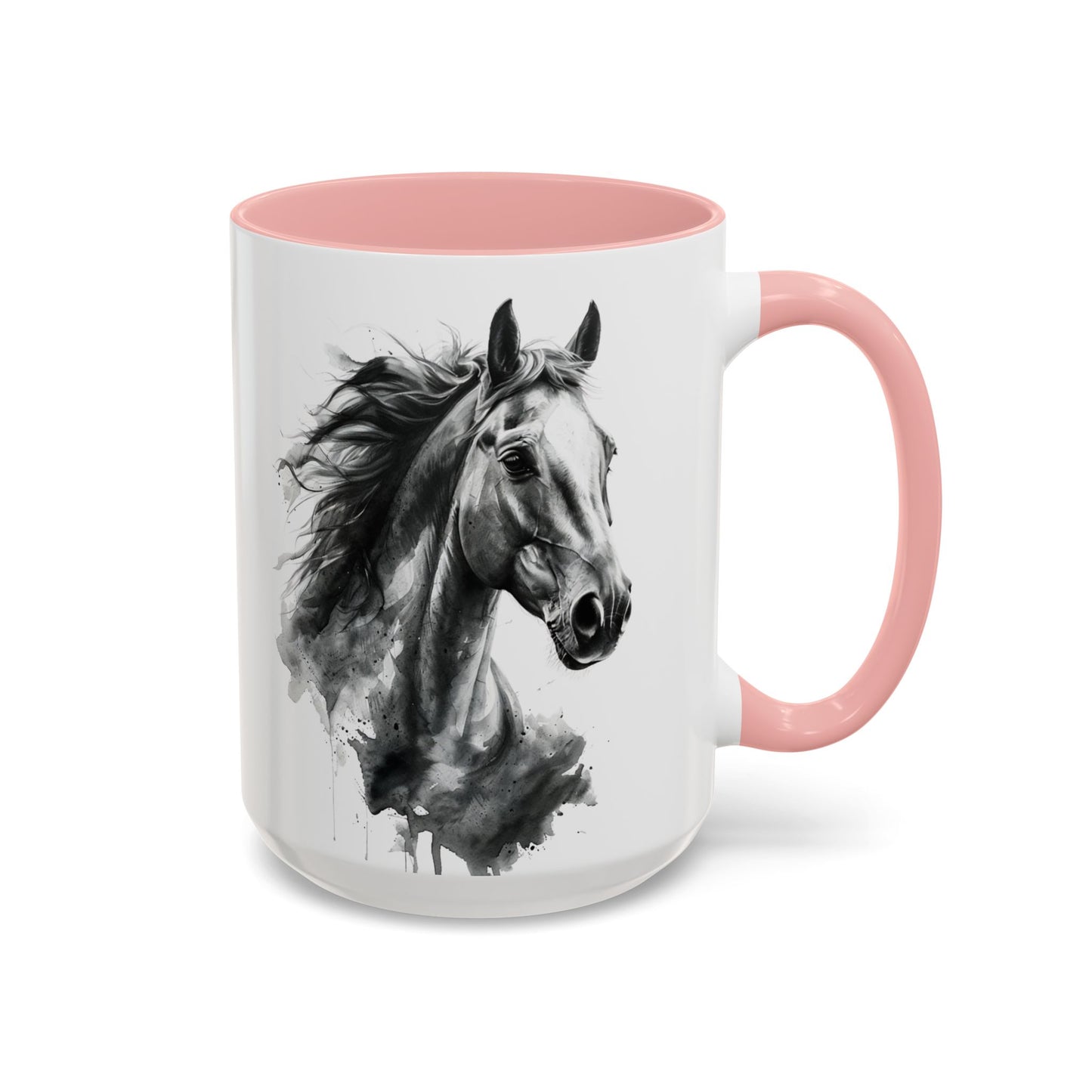 Black Horse Coffee Mug Western Cowboy Horse Art Cup