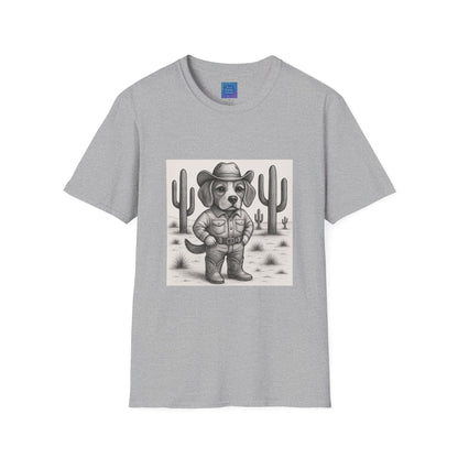 Cowboy Dog T-Shirt, Funny Western Desert Graphic Tee