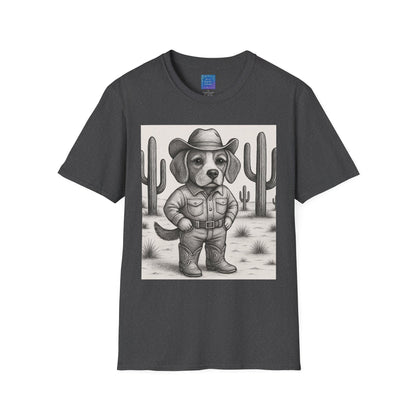 Cowboy Dog T-Shirt, Funny Western Desert Graphic Tee