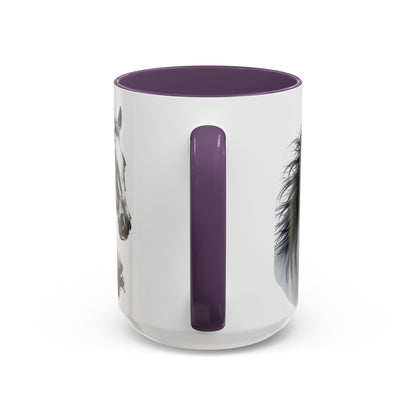 Black Horse Coffee Mug Western Cowboy Horse Art Cup