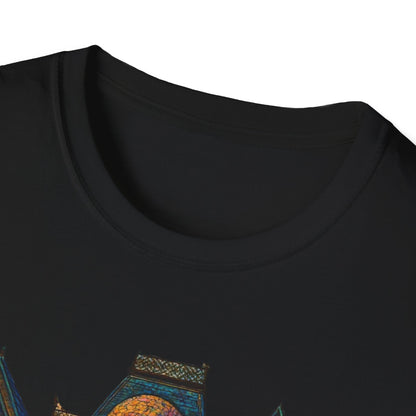 Haunted Skull Mansion T Shirt Gothic Horror House Halloween Tee Unisex Soft style T Shirt