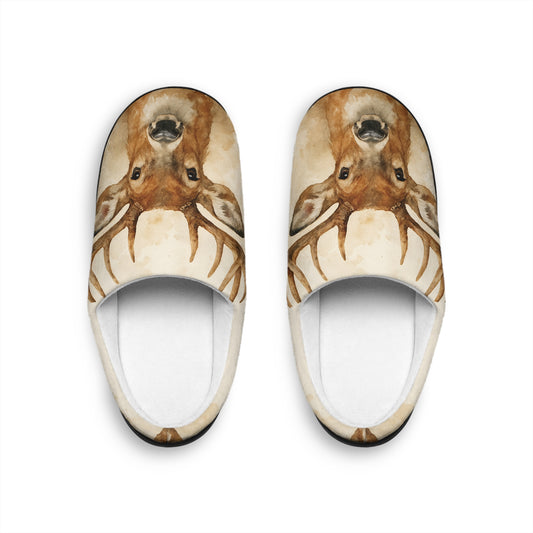 Rustic Five Point Deer Slippers