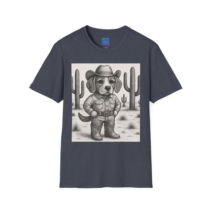 Cowboy Dog T-Shirt, Funny Western Desert Graphic Tee