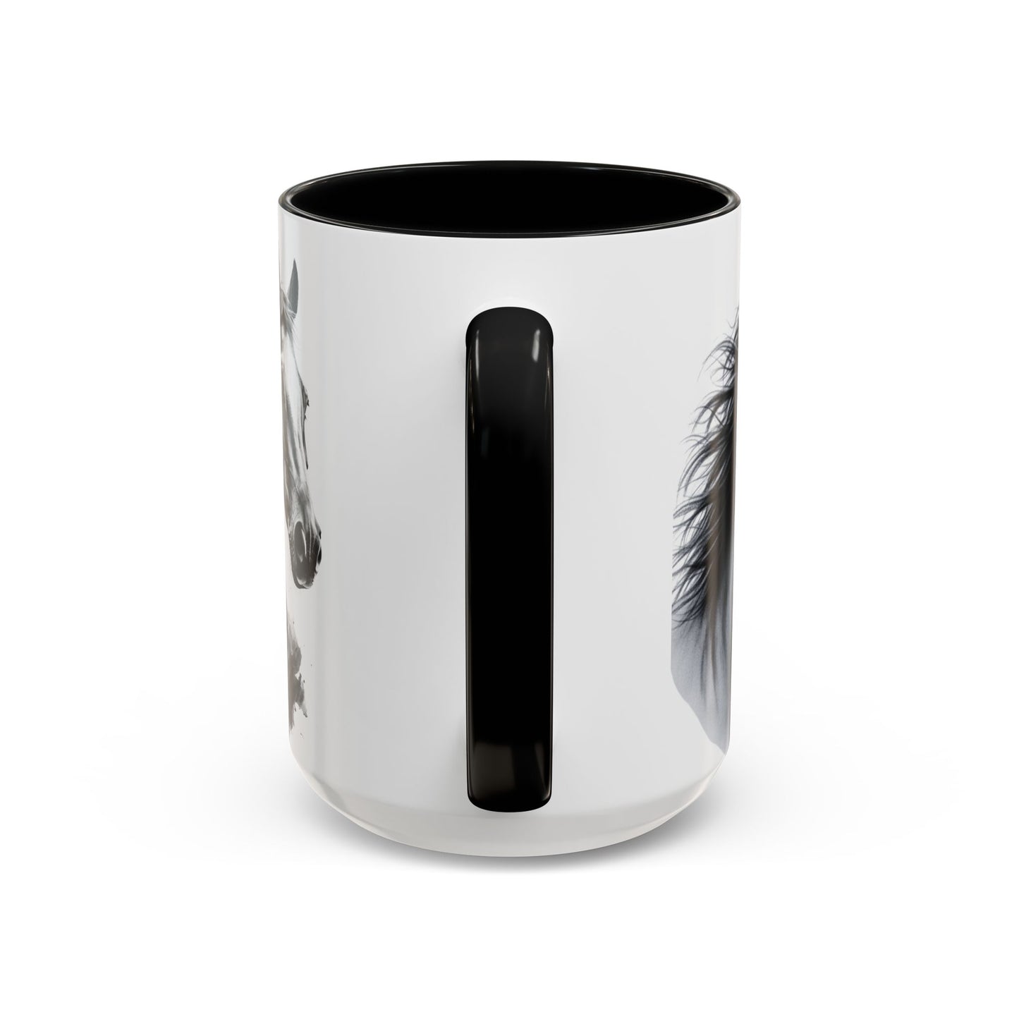 Black Horse Coffee Mug Western Cowboy Horse Art Cup