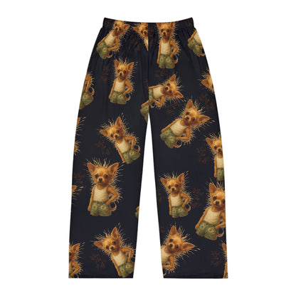 What The Puff Chihuahua Pajama Pants (Static Hair)