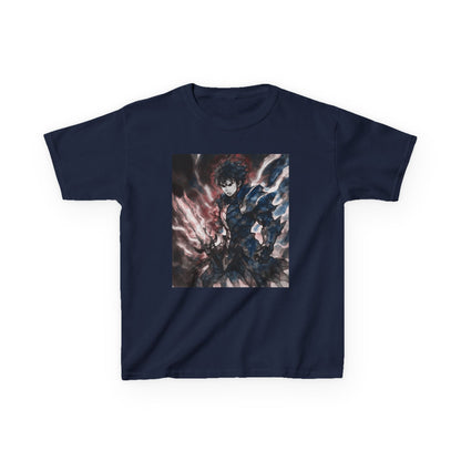 Dark Anime Power T Shirt Edgy Graphic Tee for Fans of Japanese Style Kids Heavy Cotton™ Tee