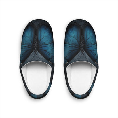 Butterfly Slippers (Gothic Blue Morpho)