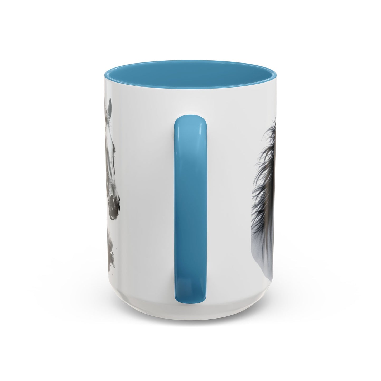 Black Horse Coffee Mug Western Cowboy Horse Art Cup