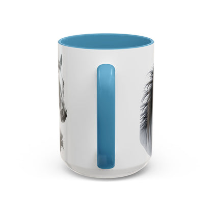 Black Horse Coffee Mug Western Cowboy Horse Art Cup