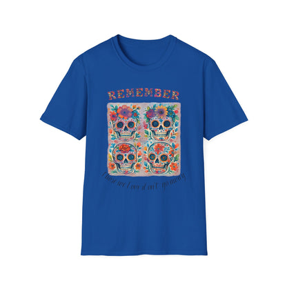 Día de los Muertos Shirt Sugar Skull Memorial Tee Remember Day of the Dead T Shirt