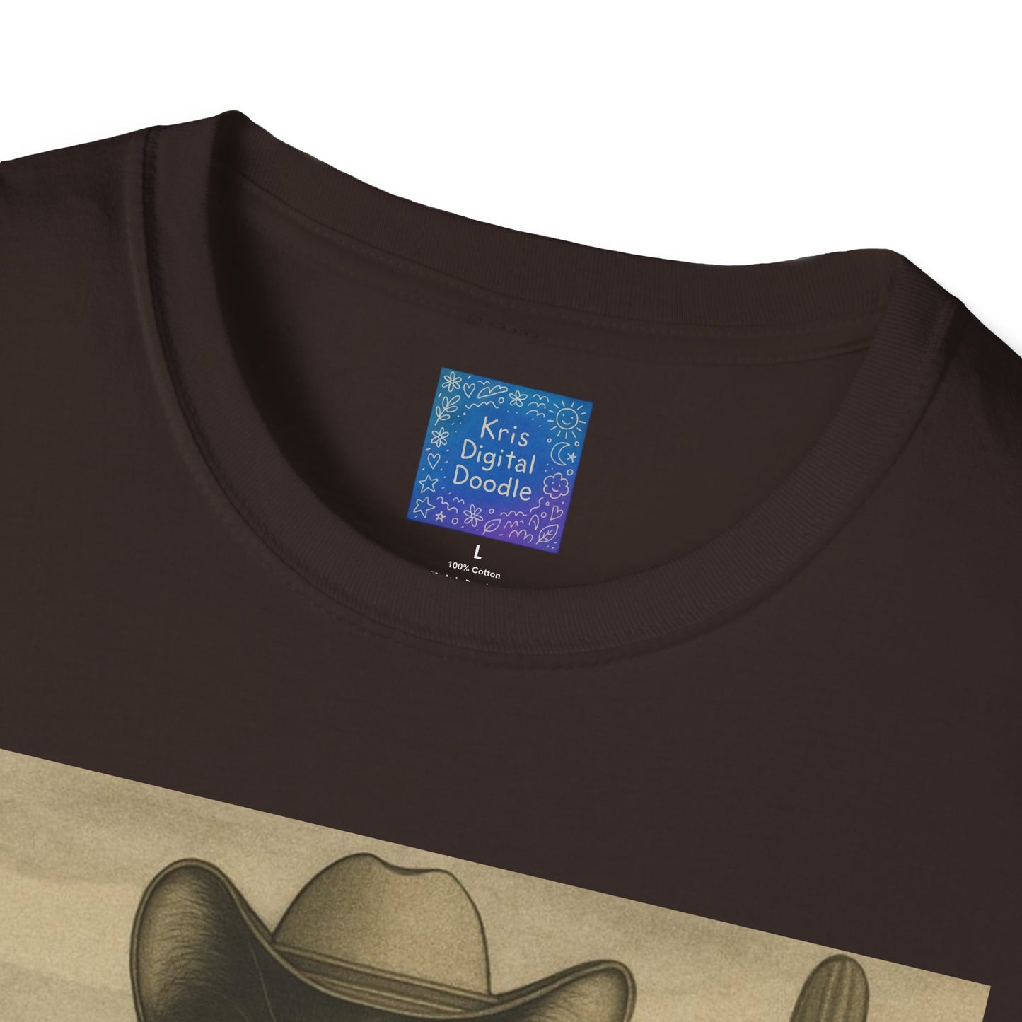 Cowboy Cat Western Graphic T-Shirt, Vintage Country Style Tee