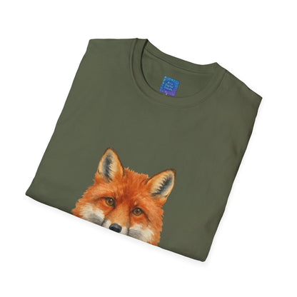 Red Fox Face T-Shirt | Watercolor Fox Portrait