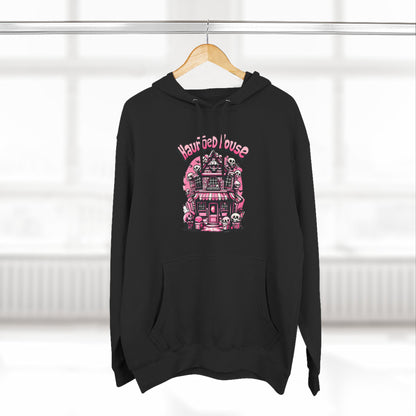 Haunted House Hoodie , Gothic Skull Graphic Halloween Sweatshirt