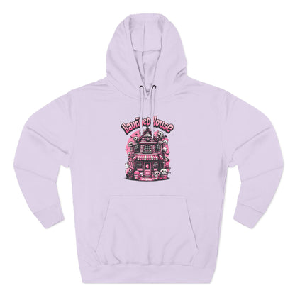 Haunted House Hoodie , Gothic Skull Graphic Halloween Sweatshirt
