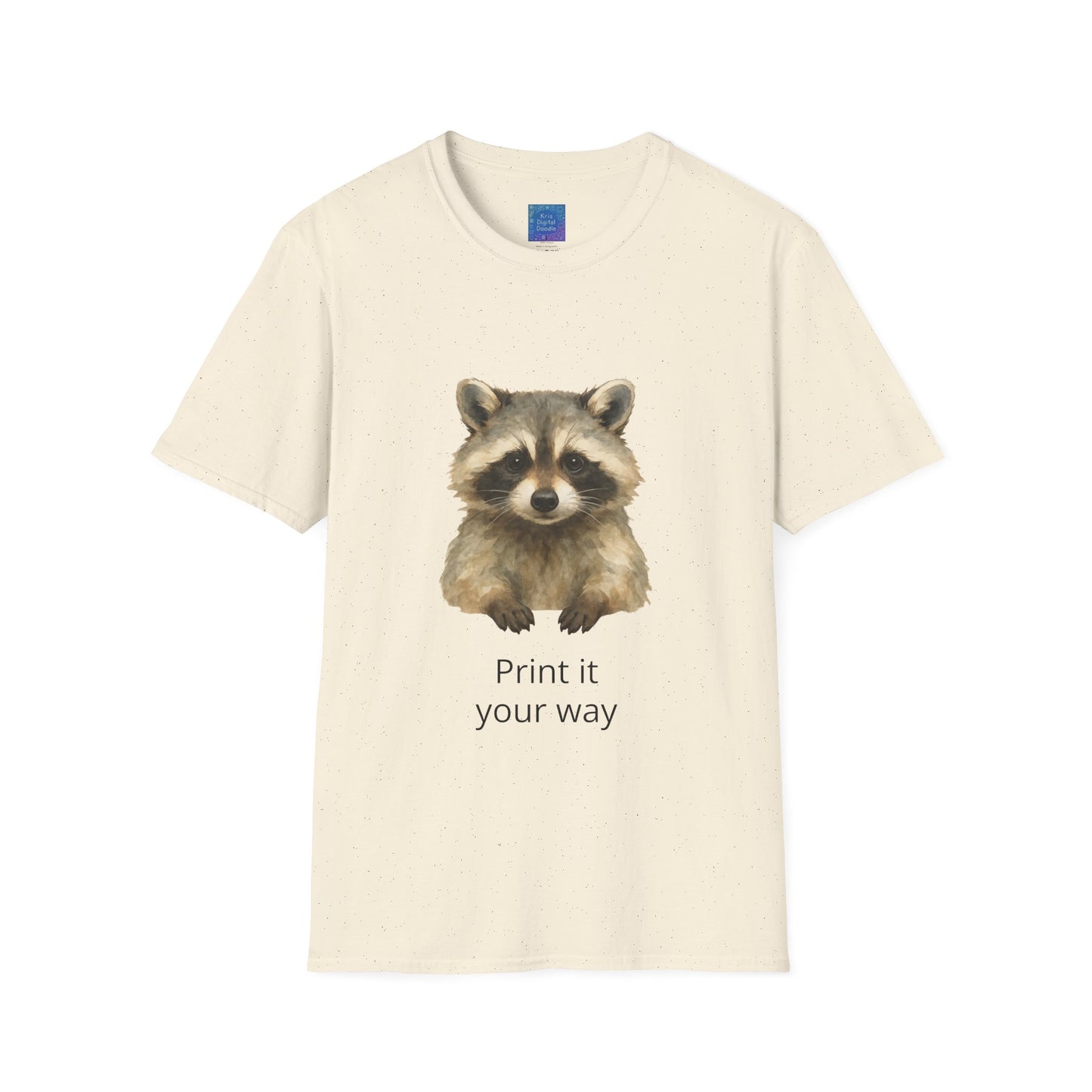 Watercolor Baby Raccoon T-Shirt (Personalize)  Cute Woodland Animal Tee