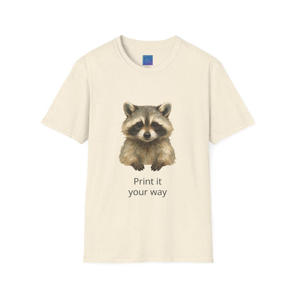 Watercolor Baby Raccoon T-Shirt (Personalize)  Cute Woodland Animal Tee