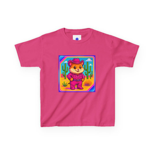 Whimsical Cowboy Hamster T-Shirt, Cute Western Desert Animal Tee, boys girls, unisex, cowgirl