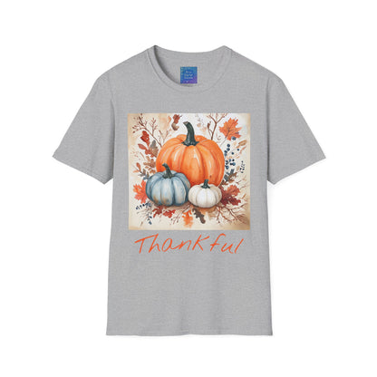 Thankful Pumpkin T-Shirt, Fall Harvest Graphic Tee