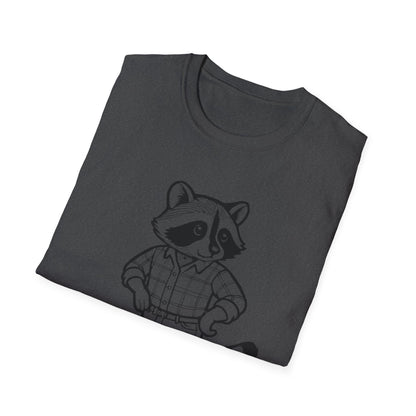 Cowboy Raccoon Graphic Tee Western Country Animal Shirt