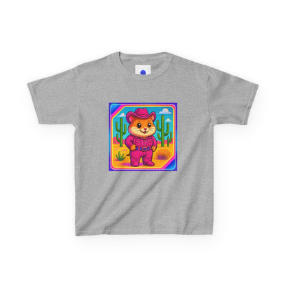 Whimsical Cowboy Hamster T-Shirt, Cute Western Desert Animal Tee, boys girls, unisex, cowgirl
