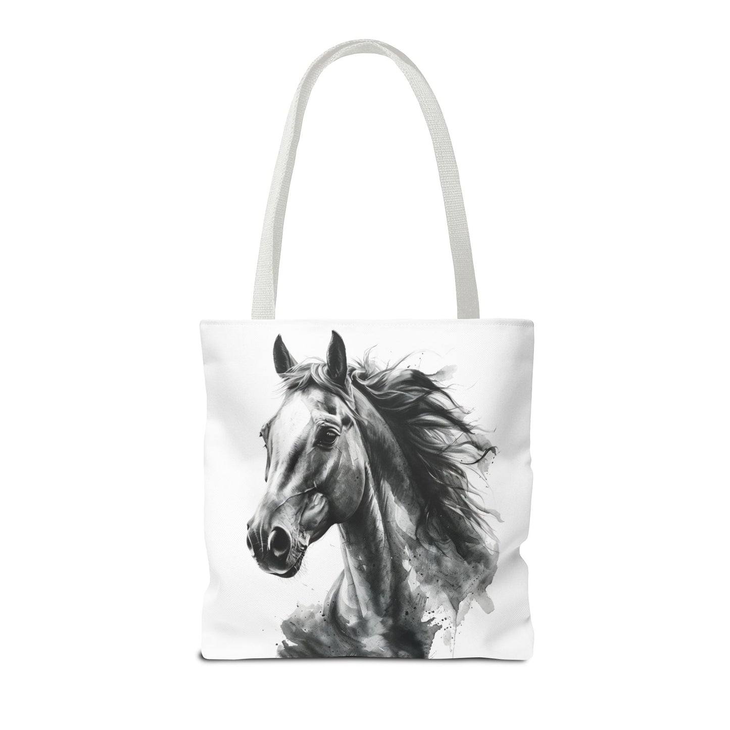 Black Stallion Tote Bag | Artistic Horse Lover Carryall