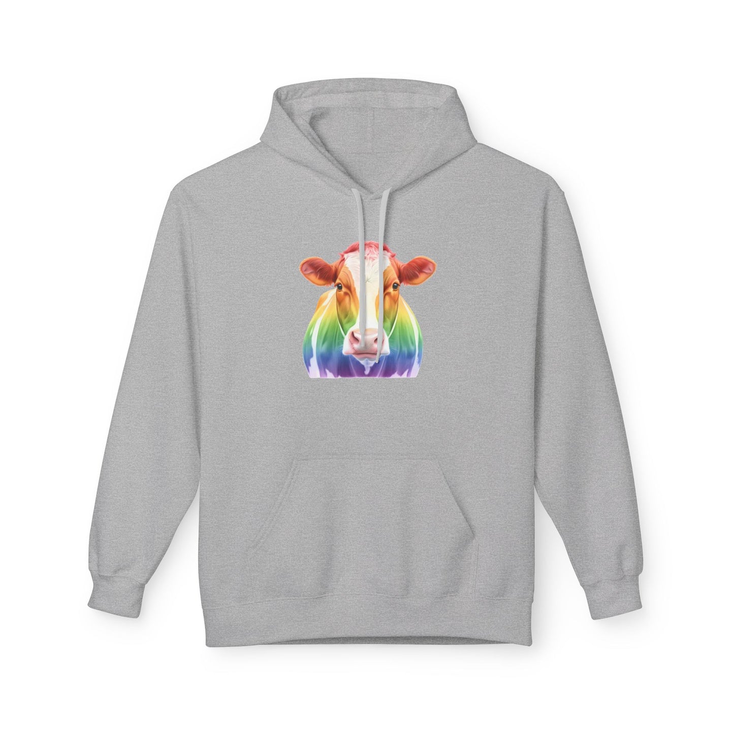 Colorful Rainbow Cow Hoodie Sweatshirt