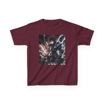 Dark Anime Power T Shirt Edgy Graphic Tee for Fans of Japanese Style Kids Heavy Cotton™ Tee