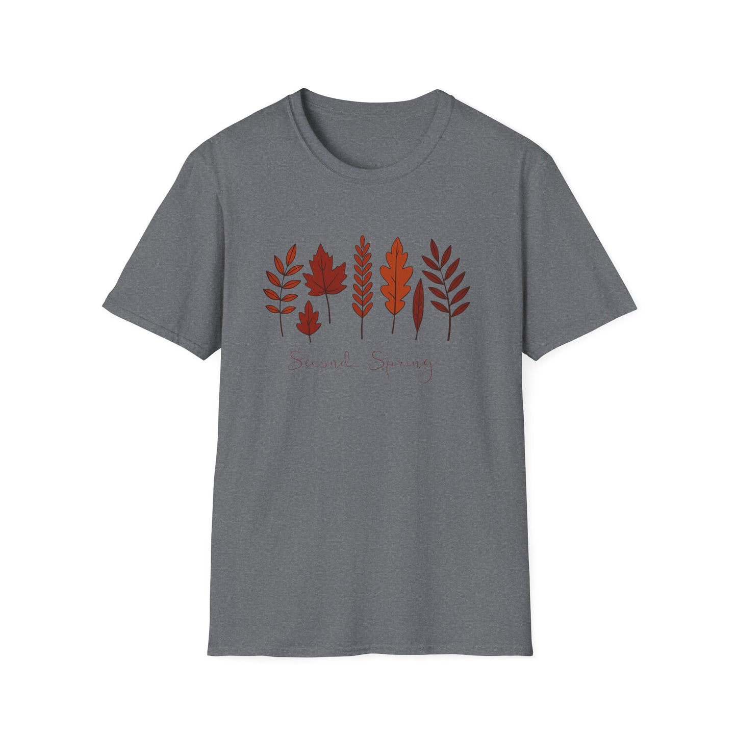 Second Spring Fall Shirt  Autumn Leaves TShirt  Neutral Cozy Thanksgiving Tee  Fall Graphic Tee for Women Unisex  TShirt