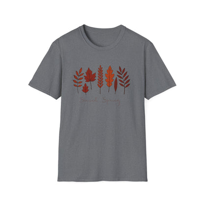 Second Spring Fall Shirt  Autumn Leaves TShirt  Neutral Cozy Thanksgiving Tee  Fall Graphic Tee for Women Unisex  TShirt