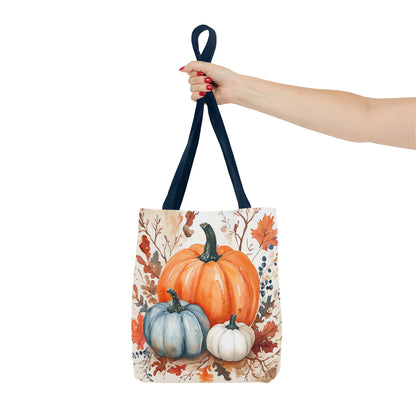 Pumpkin Harvest Tote Bag, Fall Farmhouse Autumn Market Bag