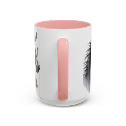 Black Horse Coffee Mug Western Cowboy Horse Art Cup