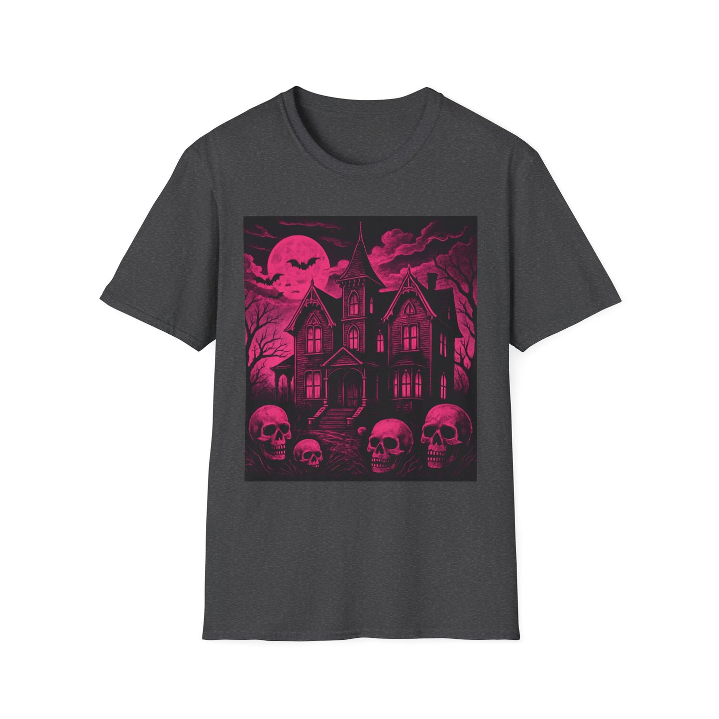 Gothic Spooky Halloween Skull Horror Tee T shirt